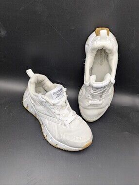 Youth Boys 1k White Reebok Zig Sneakers